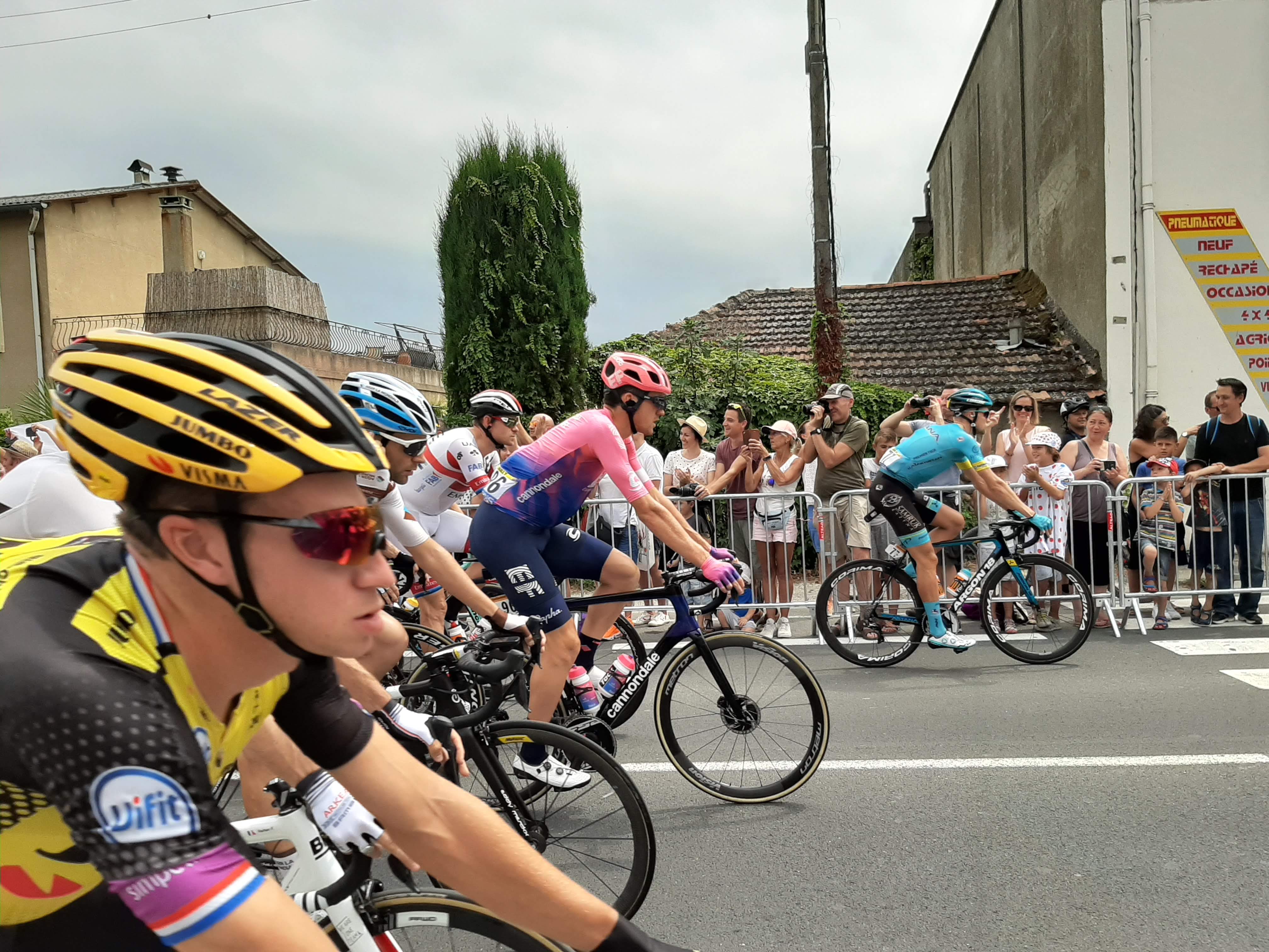 Tour de France cyclists, Limoux, 2018